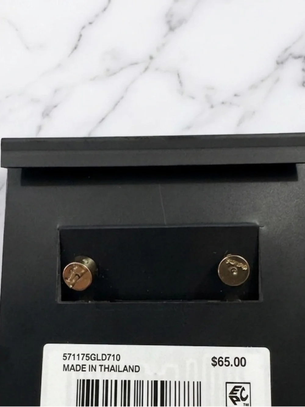 COACH Signature C Puffy Heart Stud Earrings - Picture 2 of 3